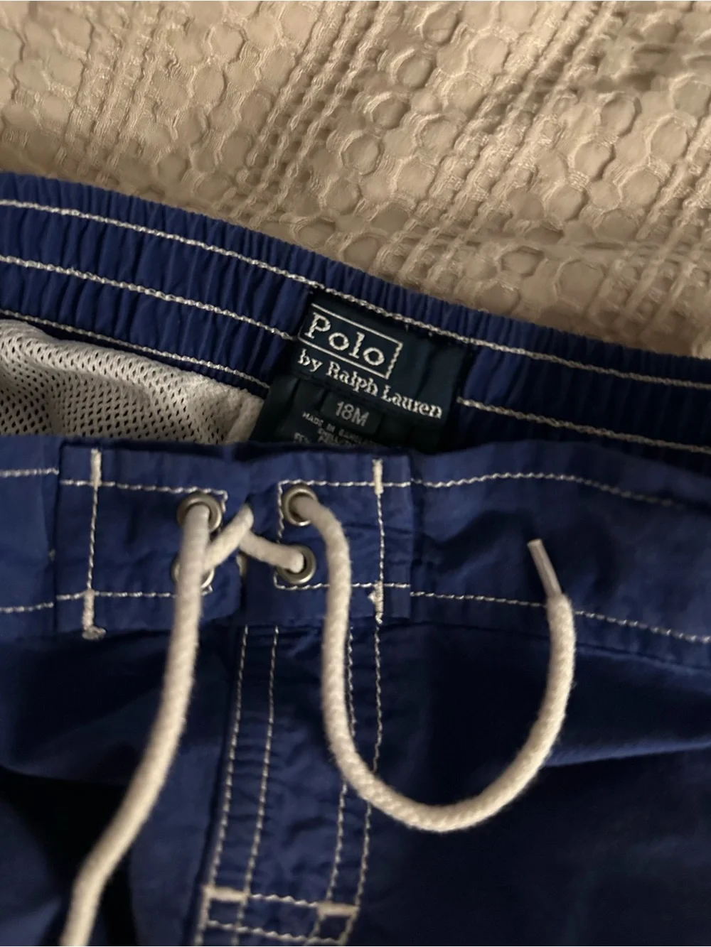 🐎Polo by Ralph Lauren Boys Blue Italy Patch Swim Shorts